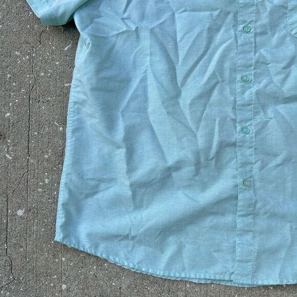 Molokai Surf Co Light Blue Short Sleeve Button Down Men’s Shirt - Picture 2 of 6